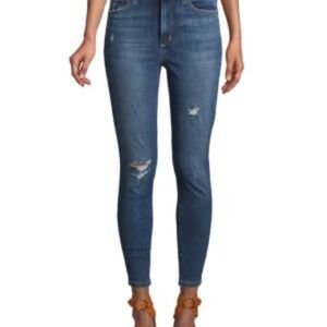 Joes‎ Jeans high rise crop jean dark wash distressed 27 skinny jeans classic